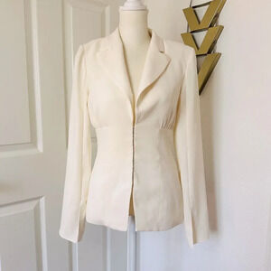 New Amanda Uprichard Dovima Blazer in Ivory
